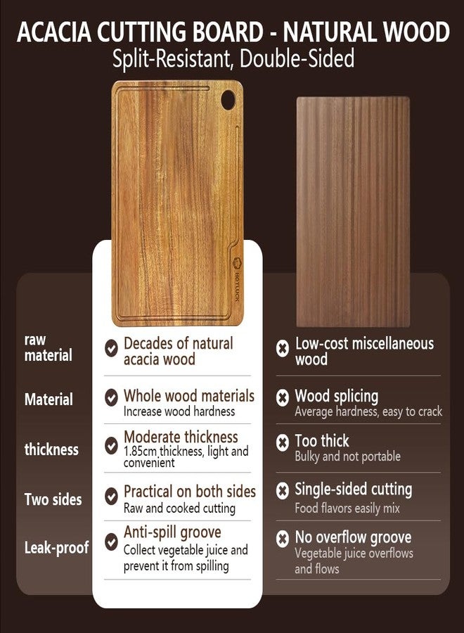 Hotluck Cutting Board for Kitchen, Upgraded Wood Cutting Board, Large Meat Cutting Board with Juice Groove, Rosewood Cutting Boards, Luxury Charcuterie, Cheese Board for Serving(15’X11’) - Image 4