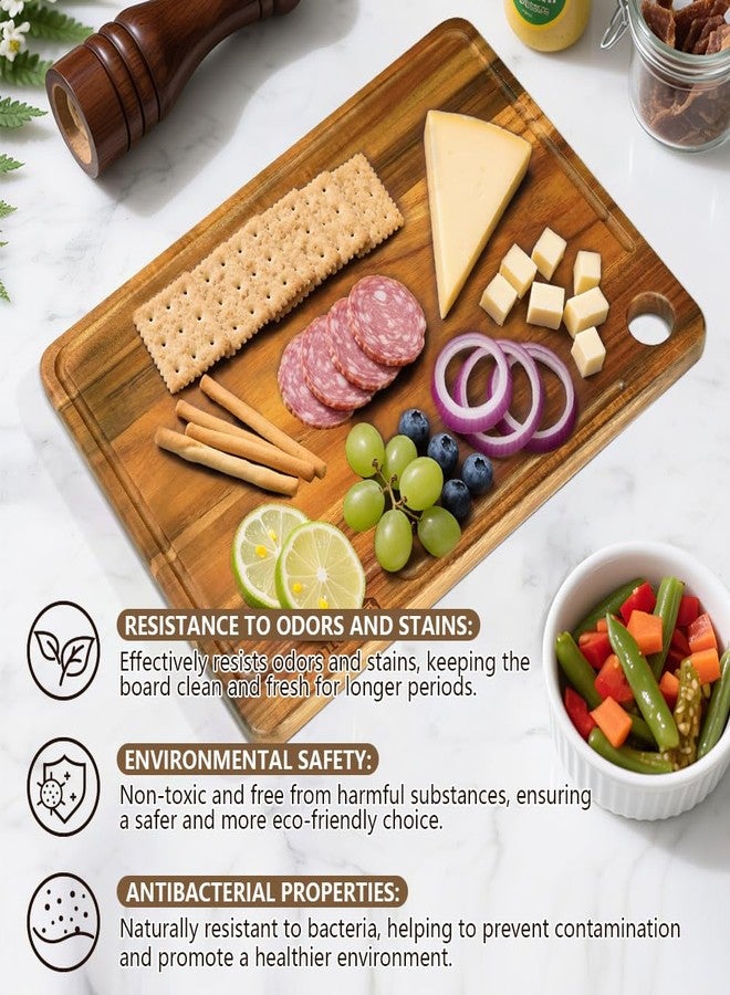 Hotluck Cutting Board for Kitchen, Upgraded Wood Cutting Board, Large Meat Cutting Board with Juice Groove, Rosewood Cutting Boards, Luxury Charcuterie, Cheese Board for Serving(15’X11’) - Image 3