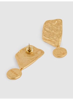 REISS Molten Large Drop Earrings  - Image 2