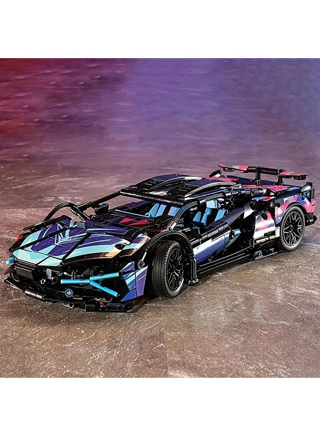 Super Sports Car Building Sets for Adults, 1:14 Scale Sports Cars Model Building Blocks Kit, Collectible Supercar Birthday Gifts for Boys Teens(1314pcs) - Image 3