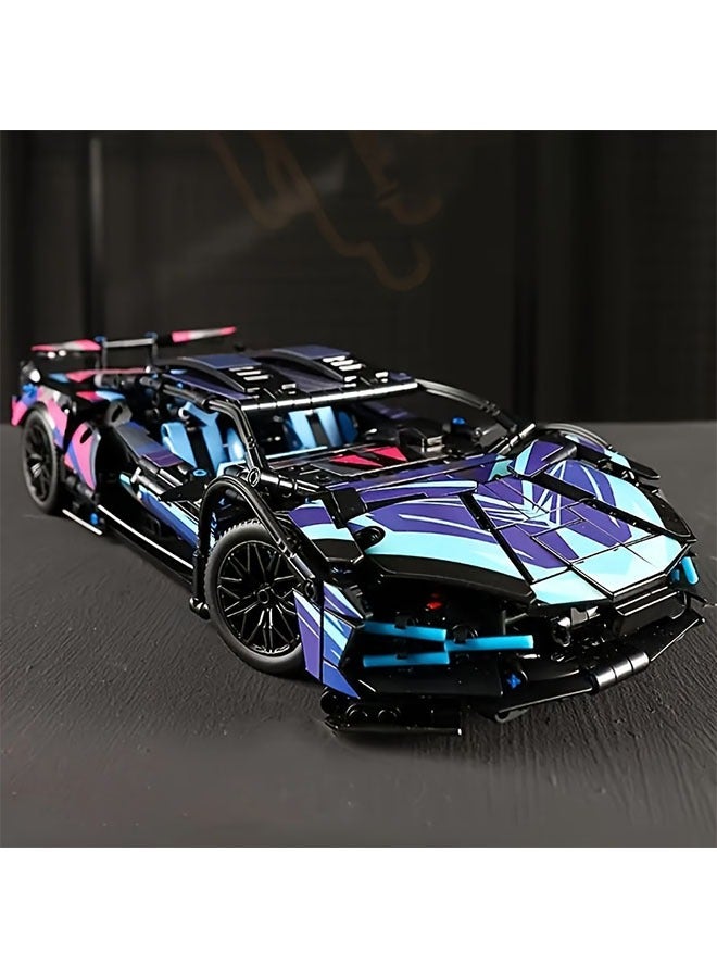 Super Sports Car Building Sets for Adults, 1:14 Scale Sports Cars Model Building Blocks Kit, Collectible Supercar Birthday Gifts for Boys Teens(1314pcs) - Image 4