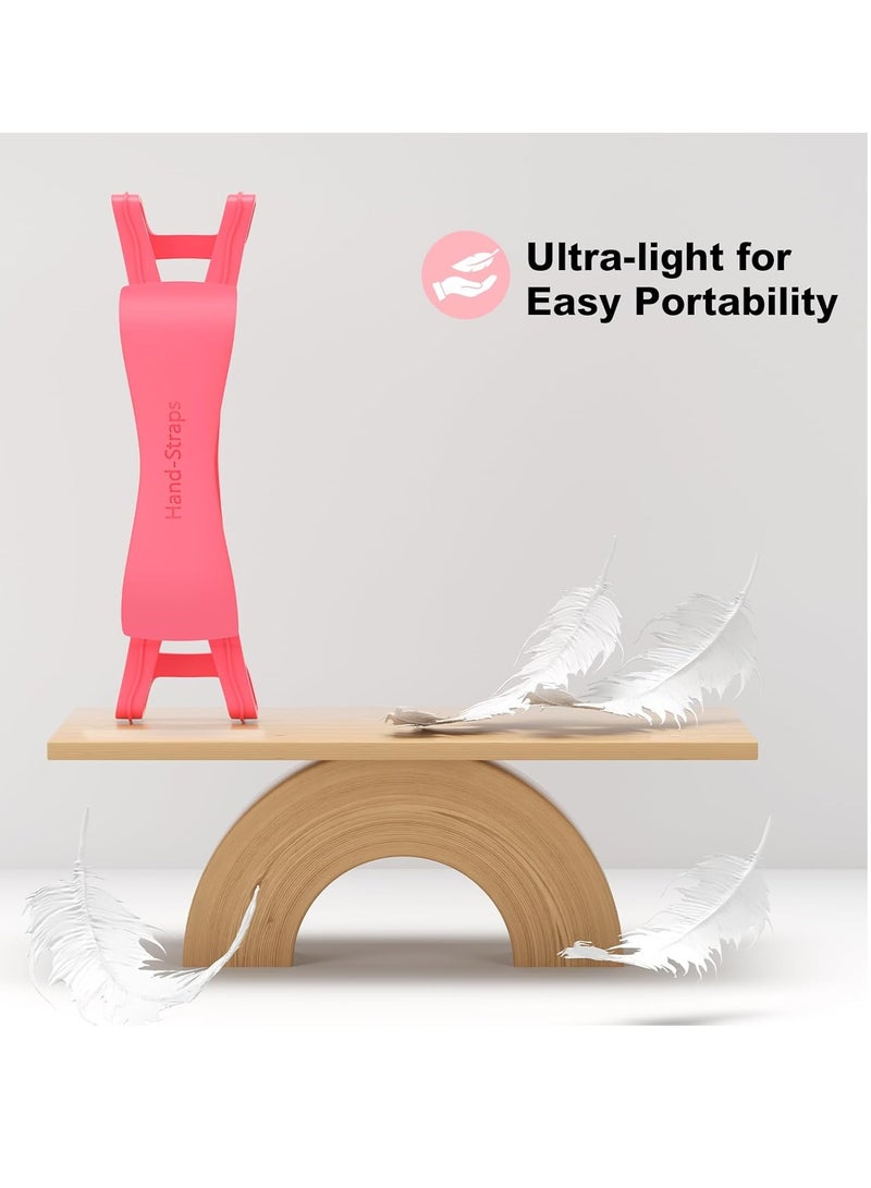 2 Pack Comfortable Hand Strap for Kindle and Tablets, Kindle Accessories for Reading in Bed, Secure and Lightweight Grip Holder for 4.7-8" Kindle Paperwhite/Kobo/Oasis/E-Book/Phone (Pink) - Image 4