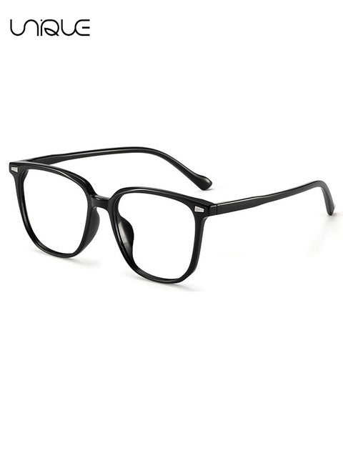 Glasses - Blue Light Filter Eyewear for Men & Women, Anti Blue Light Eyestrain UV Glare Blocking, TV Computer Gaming Glasses - Non-Myopic Glasses(Black)