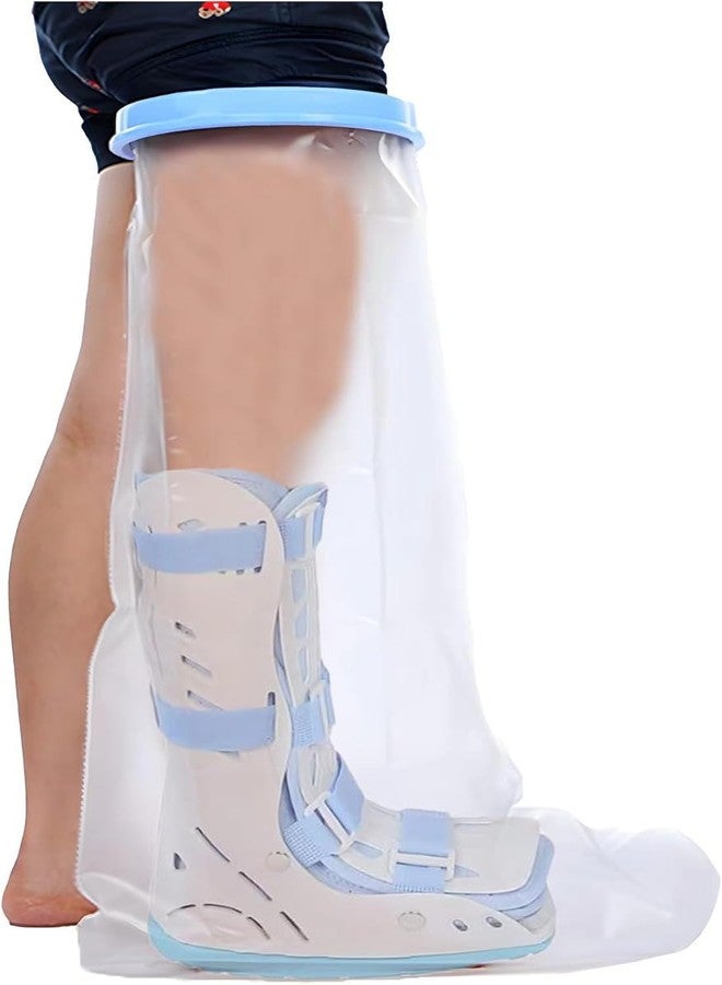 JAGDIV Waterproof Leg Cast Shower Protetcor Adult Full Leg Cast Cover Watertight Protection to Broken Leg, Knee, Foot, Ankle Wound, Burns Reusable for Shower & Bath - Image 1