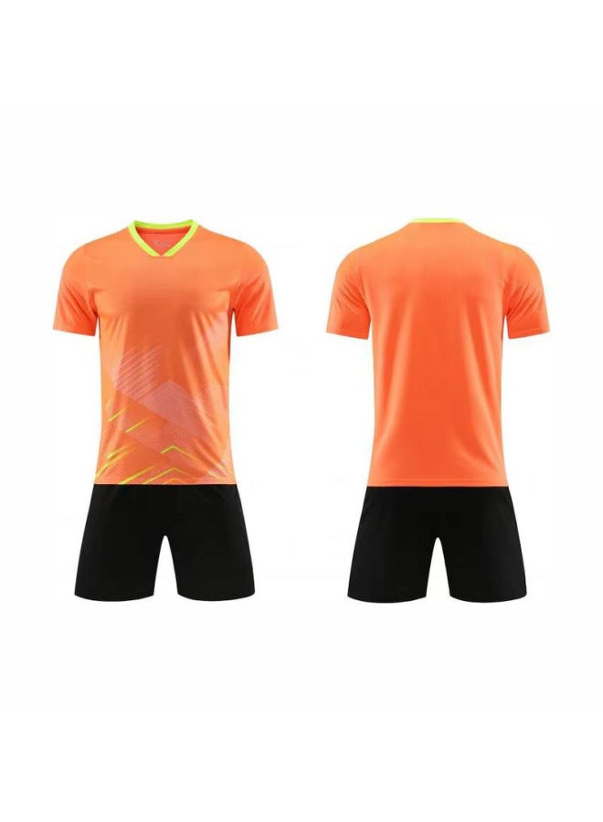 Orange Speed Game Outdoor Sports Jersey Breathable Quick-drying Jersey Children's Football Clothes Suit Male Adult Training