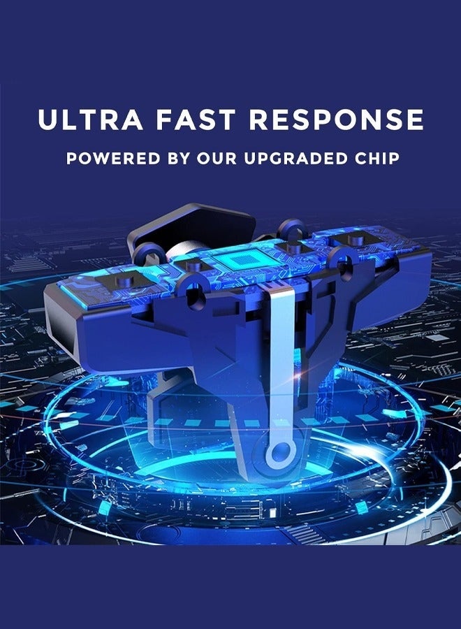 Bukela Mobile Game Triggers with Vibration Mode, RGB Game Triggers for PUBG/Fortnite/COD Zero Latency with Vibration Mode for iPhone and Android Phones - Image 3