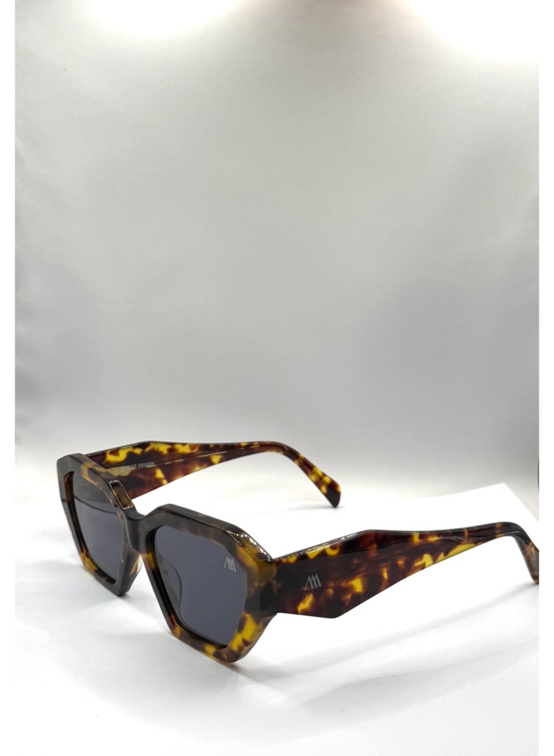 Kemet Eyewear Octagonal Full Rim Unisex Fiore Brown brown Lens - Image 3
