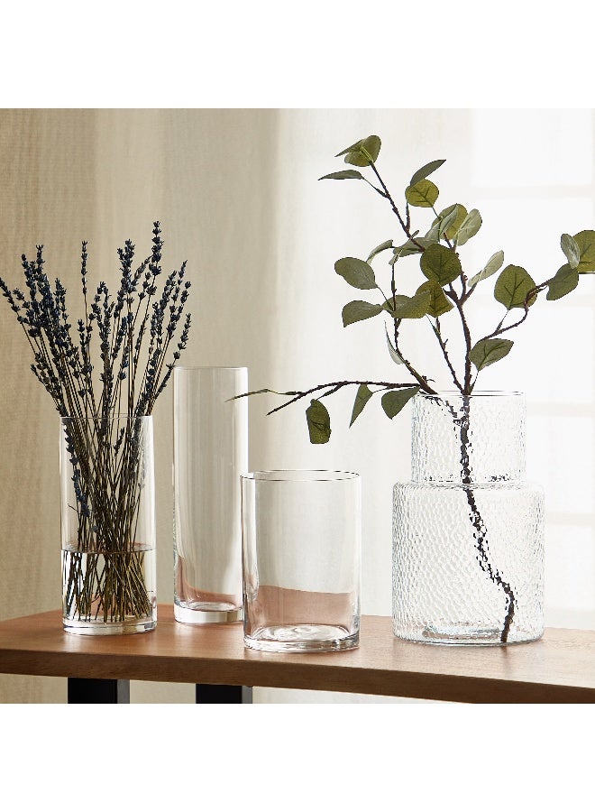 Home Box Cylindrical Glass Vase - 8.4x28 cm - Image 4