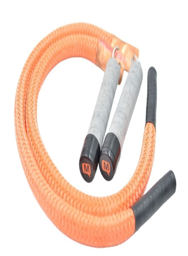ميوت حبل قفز Mute Split Ropes® Adaptive Jump Rope، إصدار BULL، حبل مخصص للجلوس على كرسي متحرك. مثالي لتقوية قبضة اليد، وتقوية عضلات الجذع، وتحسين اللياقة القلبية. وزن كل جانب 227 غرامًا. - Image 1