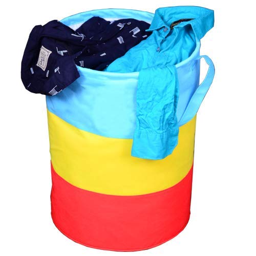 Justandkrafts Laundry Bag for clothes Collapsible Laundry storage Toys Storage 45 LMulti - Image 1