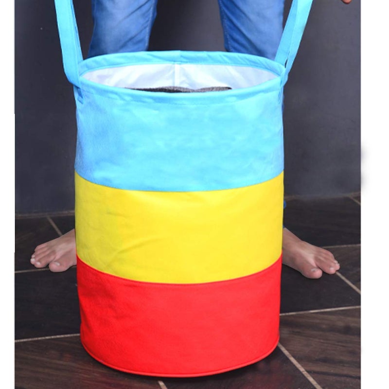 Justandkrafts Laundry Bag for clothes Collapsible Laundry storage Toys Storage 45 LMulti - Image 3