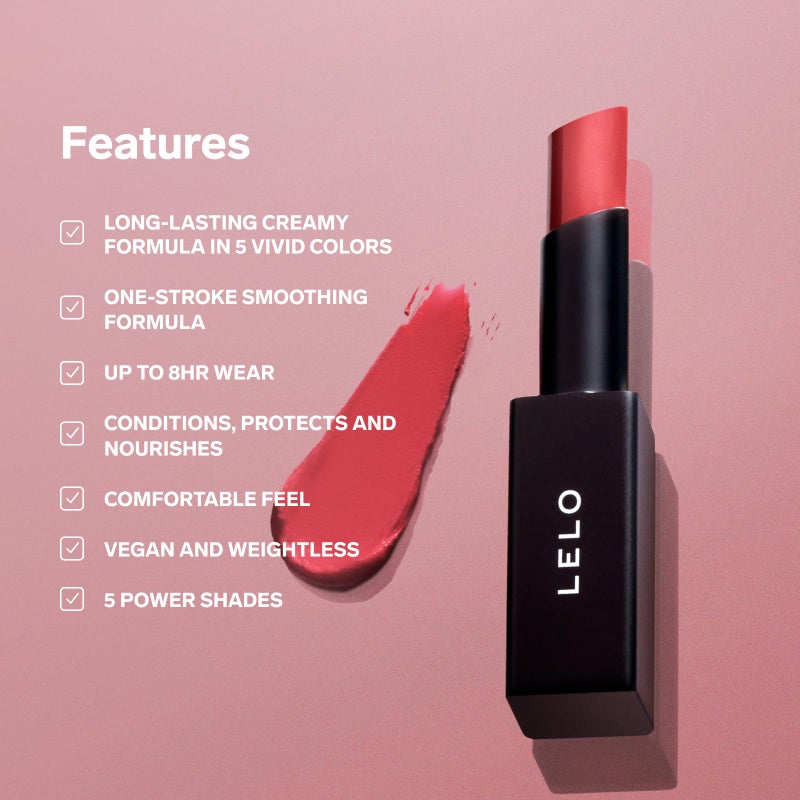 LELO MAKEUP - STYLO Lipstick - Creamy Matte Lipstick for Women, Long Lasting - 03 REBEL - Image 2