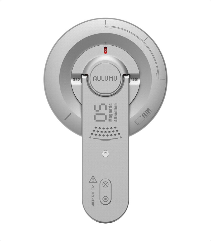 Aulumu حامل Aulumu G05 Air لمغناطيس MagSafe | تعديل زاوية الدوران | سبيكة الألمنيوم خفيفة الوزن للغاية ورقيقة للغاية | مع فتاحة علب - فضي - Image 1