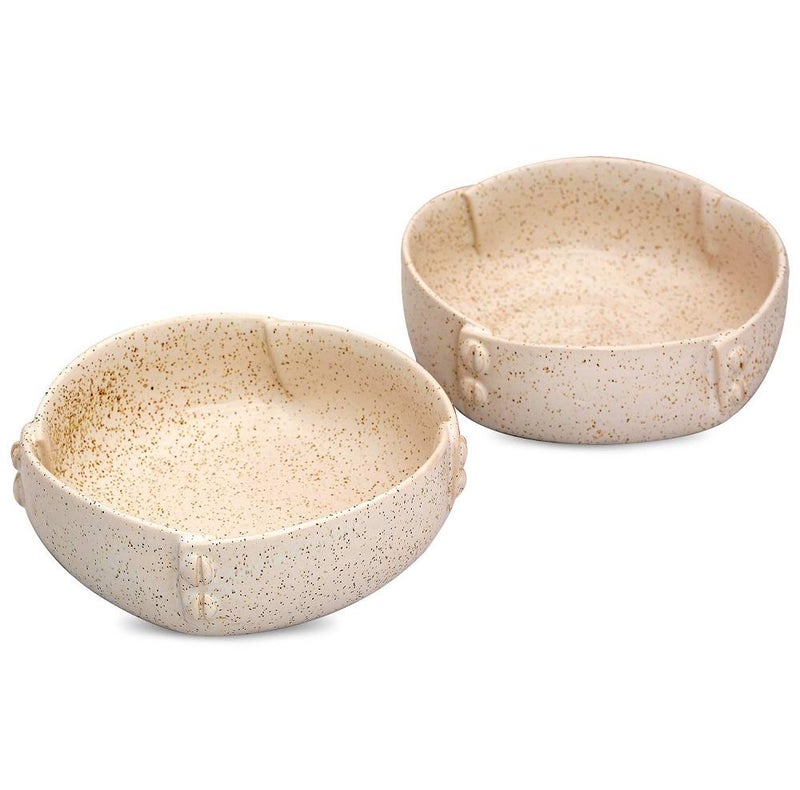 Caffeine Ceramic Handmade Buttoned Bowl 7" (Set of 1) - Image 5
