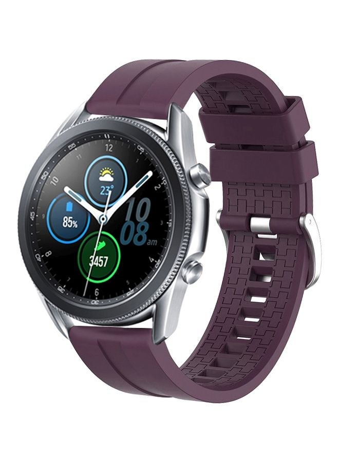 NIBEMINENT Replacement Band For Samsung Galaxy Watch 3 45mm Purple - Image 1