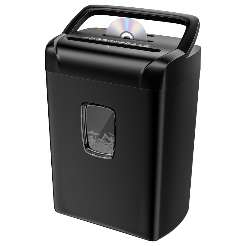Bonsaii 14-Sheet Paper Shredder for Home Office Use, 10-Minute Cross Cut Shredder with 5.5 Gallons Bin, P-4 High Security Heavy Duty Office Shredder Shred CD/Credit Card - Image 1