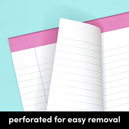 PAPERAGE Lined Legal Pads, (Rainbow), 6 Pack, 50 Sheets Each, Wide/Legal Ruled, Note Pads, Paper, 8.5 inches x 11 inches - Image 4