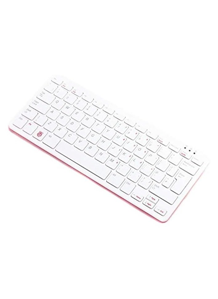 رازبيري باي - لوحة مفاتيح Raspberry Pi الرسمية - إصدار المملكة المتحدة (أحمر/أبيض) - Image 1