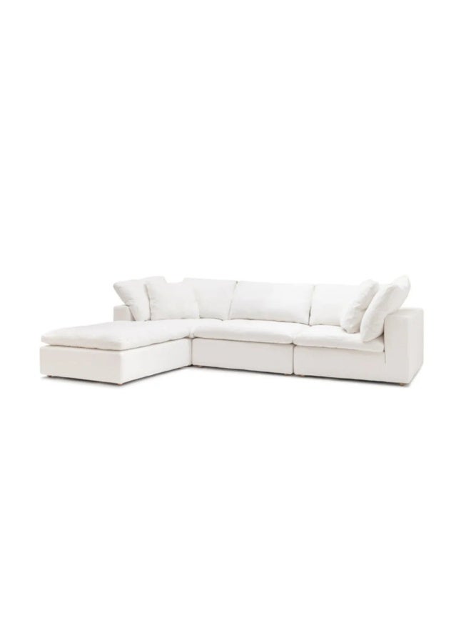 كستم ديكو أريكة Cloud Feather L-Style - أريكة قابلة للتخصيص لغرفة المعيشة، تنجيد فاخر، تصميم L-Style - Image 2