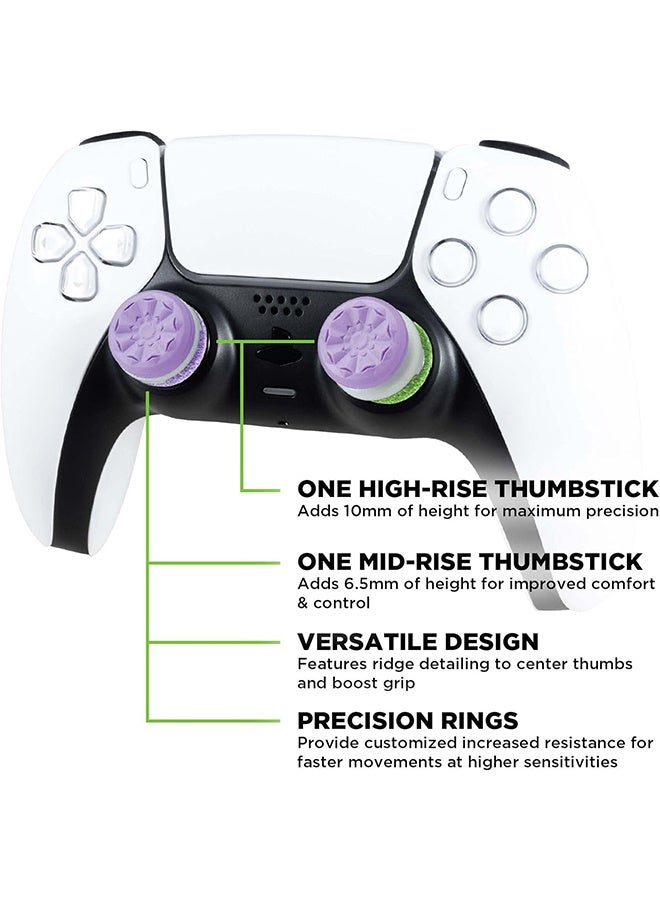 Aim Boost Kit for PlayStation 5 (PS5) and PlayStation 4 (PS4) Controller | Includes Performance Thumbsticks and Precision Rings | Galaxy Edition - Image 2