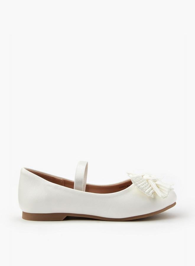 JUNIORS Girls' Slip-On Ballerina Shoes - Image 1