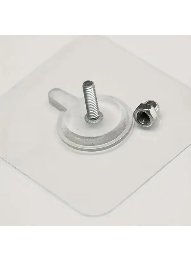 10 Pcs Heavy Duty Screw Like Hooks No Drill Damage Free Hanging Adhesive For Pictures Clocks Shelves - Image 2