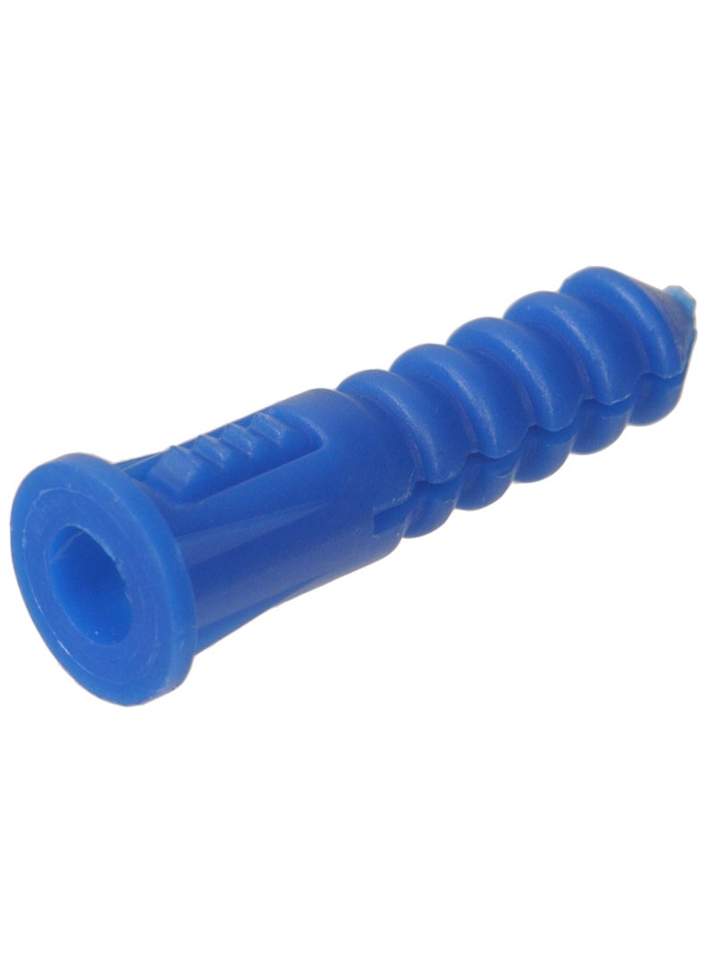 Hillman Hillman 370329 Ribbed Plastic Anchor, 8-10-12 X 1-1/4-Inch, Blue, 100 Count (Pack of 1)  - Image 1