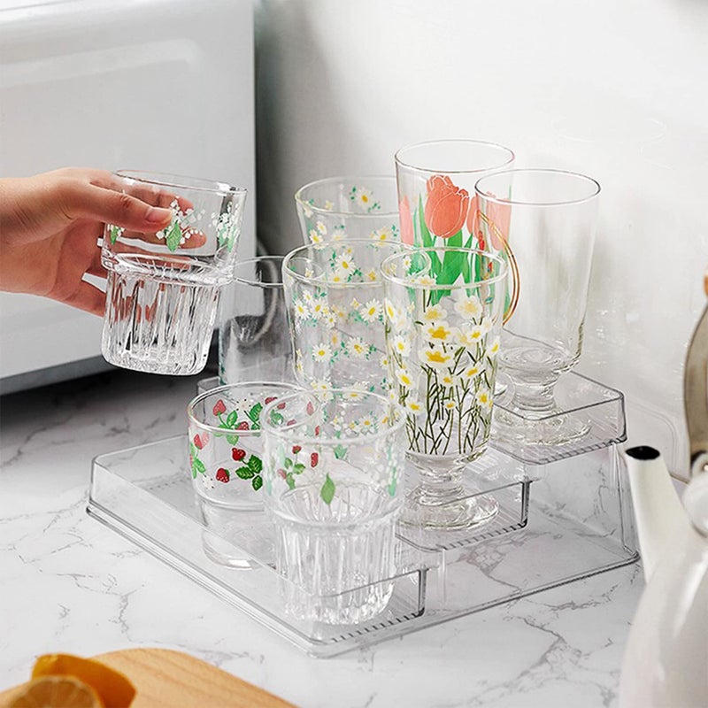 Zilphoba Acrylic Spice Rack, No Assembly Clear 3 Tier Condiment Bottle Shelf Vanity Organizer for Cabinet Kitchen Bathroom (1pcs) - Image 3