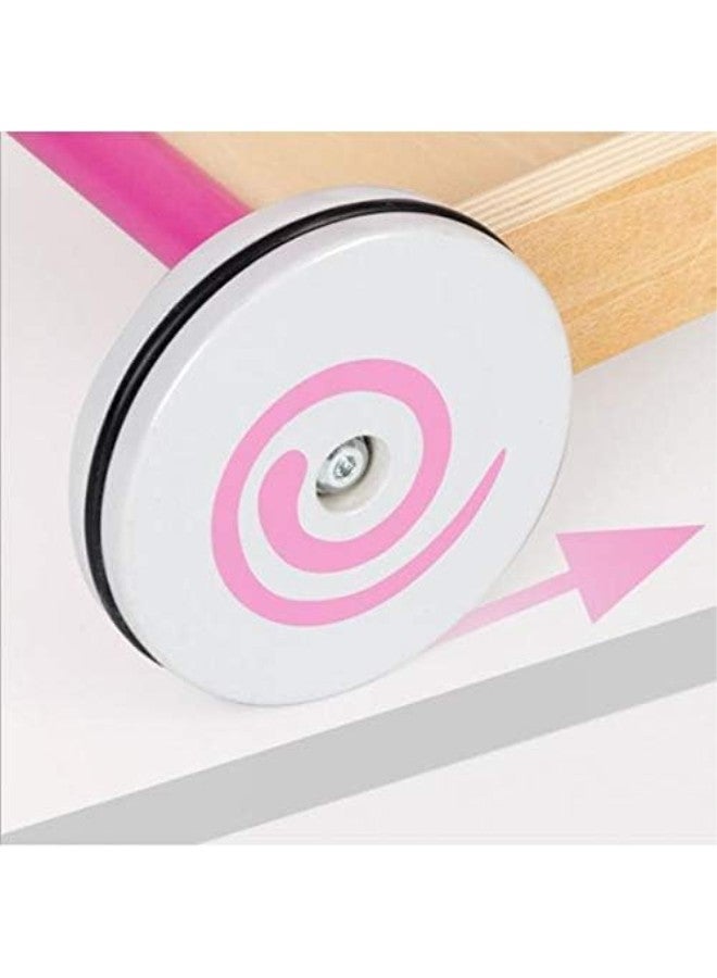 Wooden Shopping Trolley Little Shopper Role Play Pretend Food Kids Toy Cart - Image 2