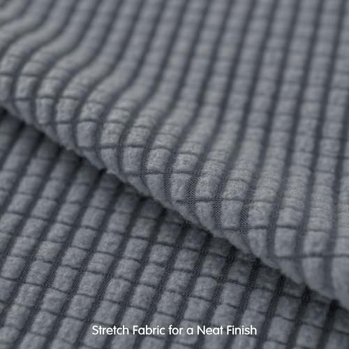 SUBRTEX 5 Pieces Stretch Sofa Slipcover Sets Couch Cover Sets Backrest Cushion Covers Furniture Protector Collection Set for Oversize Sofa Loveseat Chair Slip Covers(Medium, Light Gray) - Image 5