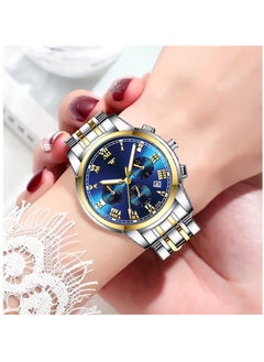 Generic Men's Wrist Watch, Waterproof LuxuryWatches, ELECDON Business Tourbillon Automatic Mechanical Watch Stainless Steel Calendar Luminous Pointer Waterproof Multifunction Wrist Watch(Couple models)  - Image 2