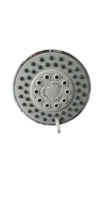 Stainless Steel Shower Head with Multiple Spray Settings, 25 cm Diameter 