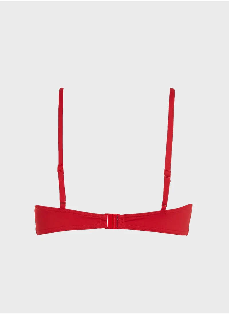 TOMMY HILFIGER Strappy Bralette Logo Bikini Top