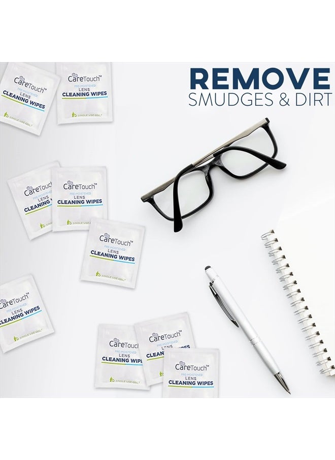 Care Touch - Glasses Wipes, 400ct - Lens Cleaning Wipes for Eyeglasses, Eyeglass Individually Wrapped, Cleaner Lenses Glasses&Optical Lens, Disposable - Image 1