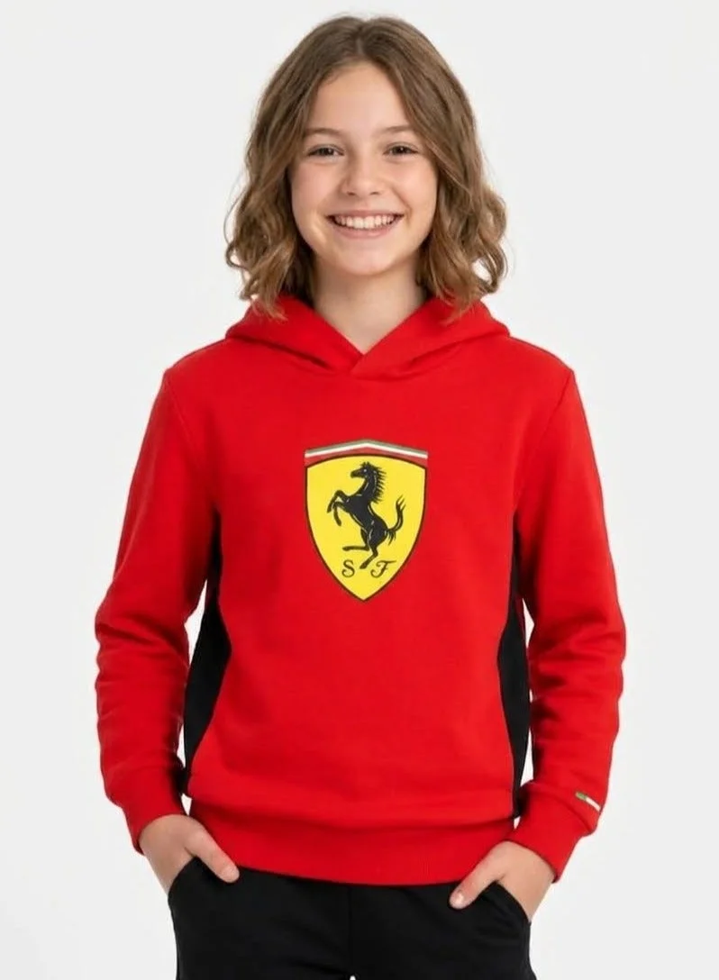 Scuderia Ferrari Scuderia Ferrari Kids Large Scudetto Hoodie