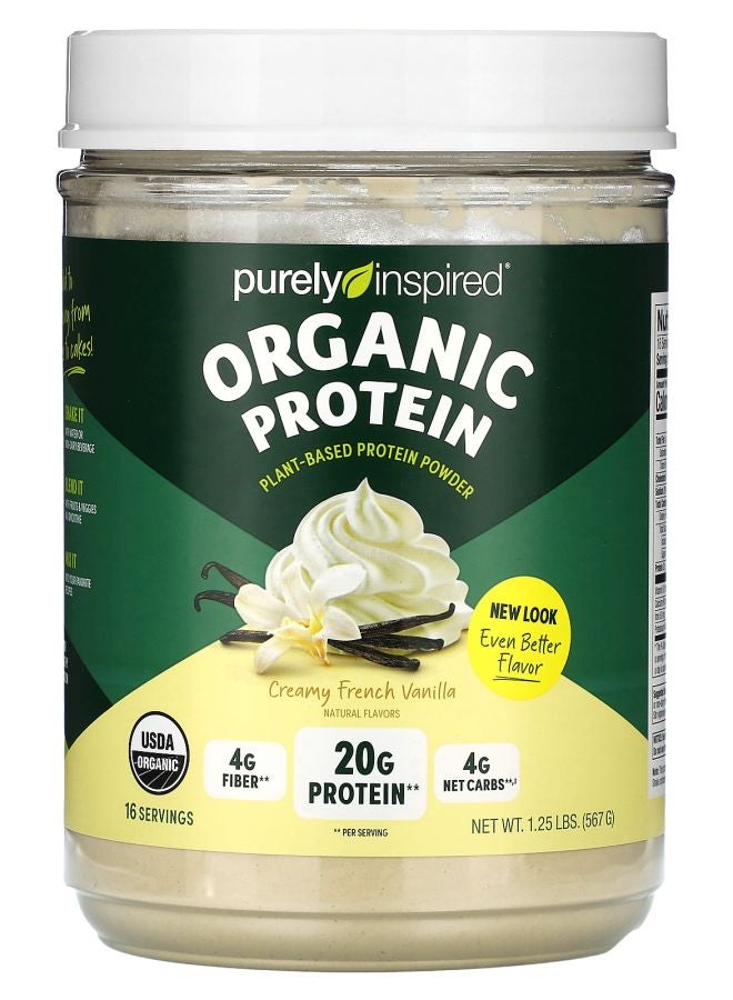 purely inspired Organic Plant-Based Protein Powder Creamy French Vanilla 1.25 lbs (567 g)