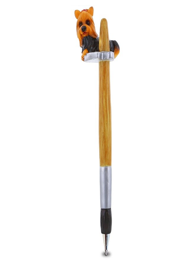 Planet Pens Dog Novelty Pen - Cute, Fun and Unique Kid and Adult Office Supplies Ballpoint Pen, Colorful Dog Writing Instrument for School and Office - Yorkie - Image 1
