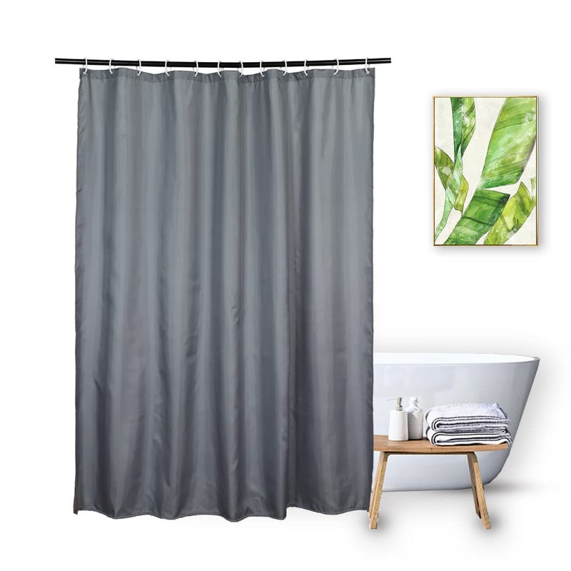 Vosign Fabric Shower Curtain Liner 70x72 inch Soft Hotel Quality Cloth Shower Liners with Rust Resistant Grommets and Weighted Hem Machine Washable Durable 70 x 72 inch Gray