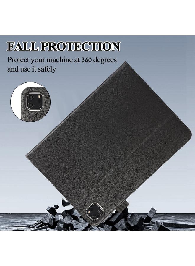 Zaboon Case For iPad Pro 12.9 2022 / 2021 / 2020 Litchi Texture Leather Sucker Tablet Case - Image 5