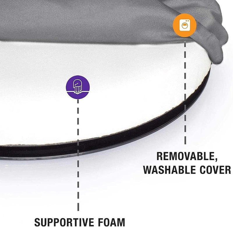 HealthSmart 360 Degree Swivel Seat Cushion, Chair Assist for Elderly, Swivel Seat Cushion for Car, Twisting Disc, Gray, 15 Inches in Diameter (Pack of 1) - Image 5