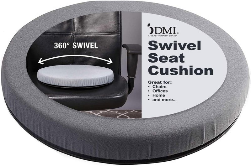 HealthSmart 360 Degree Swivel Seat Cushion, Chair Assist for Elderly, Swivel Seat Cushion for Car, Twisting Disc, Gray, 15 Inches in Diameter (Pack of 1) - Image 1