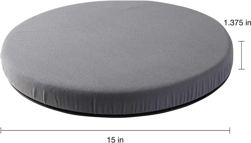 HealthSmart 360 Degree Swivel Seat Cushion, Chair Assist for Elderly, Swivel Seat Cushion for Car, Twisting Disc, Gray, 15 Inches in Diameter (Pack of 1) - Image 4