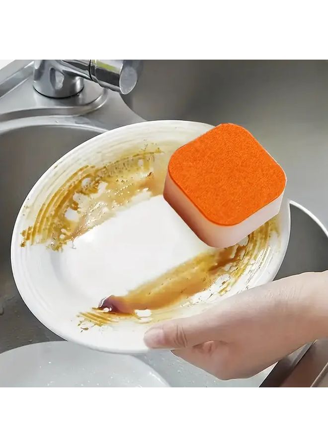 3Pcs Magic Cleaning Sponge Multi Functional Scrubber For Kitchen Bathroom Shoes - Image 1