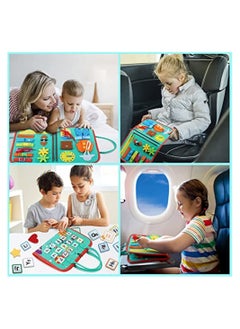 NIBEMINENT Busy Board, Montessori Toys for Toddler 2 3 4, Sensory Board Learning Fine Motor Skills, Preschool Activities Educational Travel Boys Girls  - Image 5