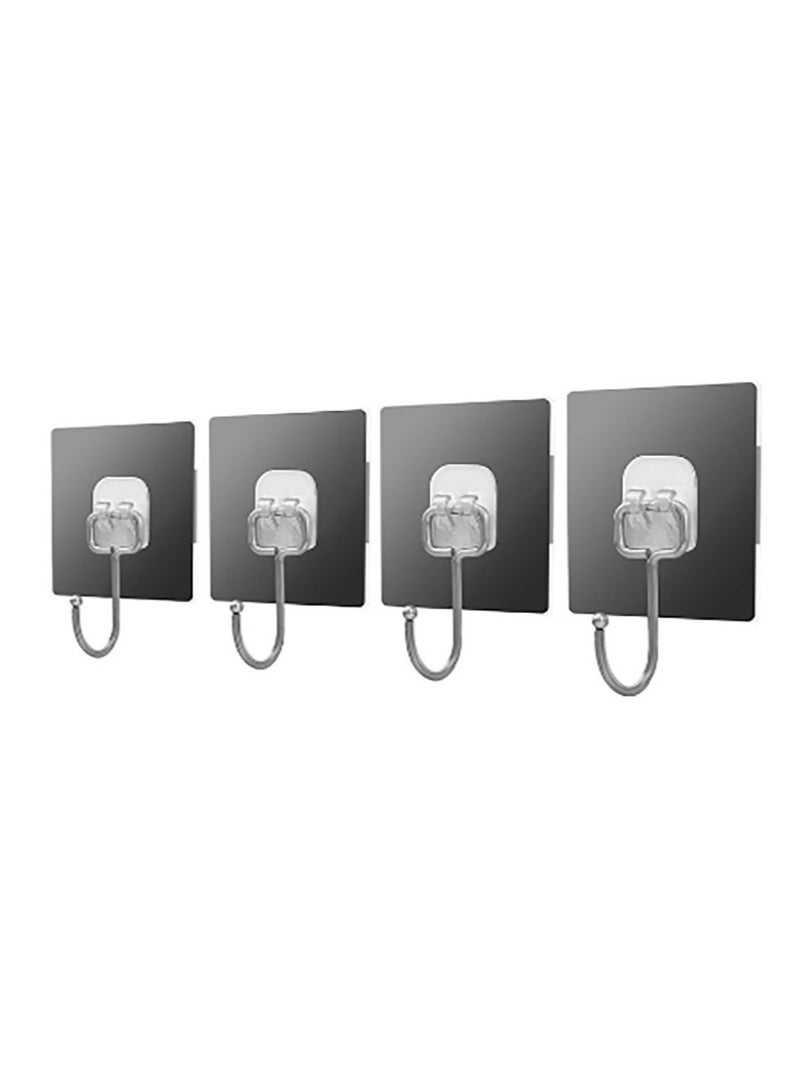 Jingke Hooks Heavy Duty Wall Hooks 15 lbs (Max) Stick-On Hooks for Hanging Bathroom Kitchen 10 Pack - Image 1