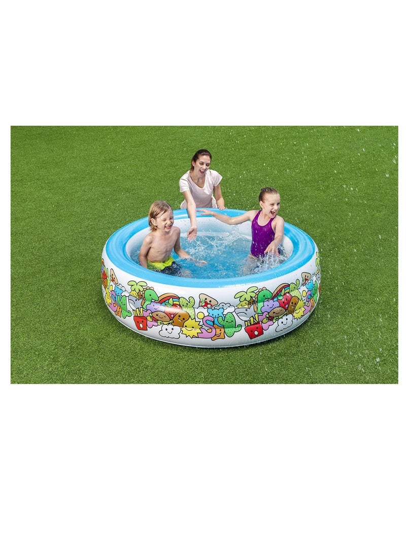 Bestway - Bestway Inflatable character play  Pool Round 152 cm x 51 cm - No:51121 - Image 1