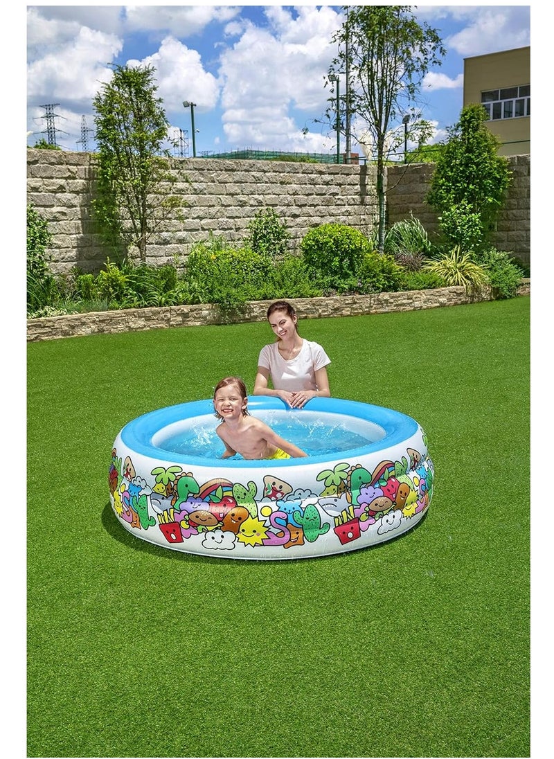 Bestway - Bestway Inflatable character play  Pool Round 152 cm x 51 cm - No:51121 - Image 1
