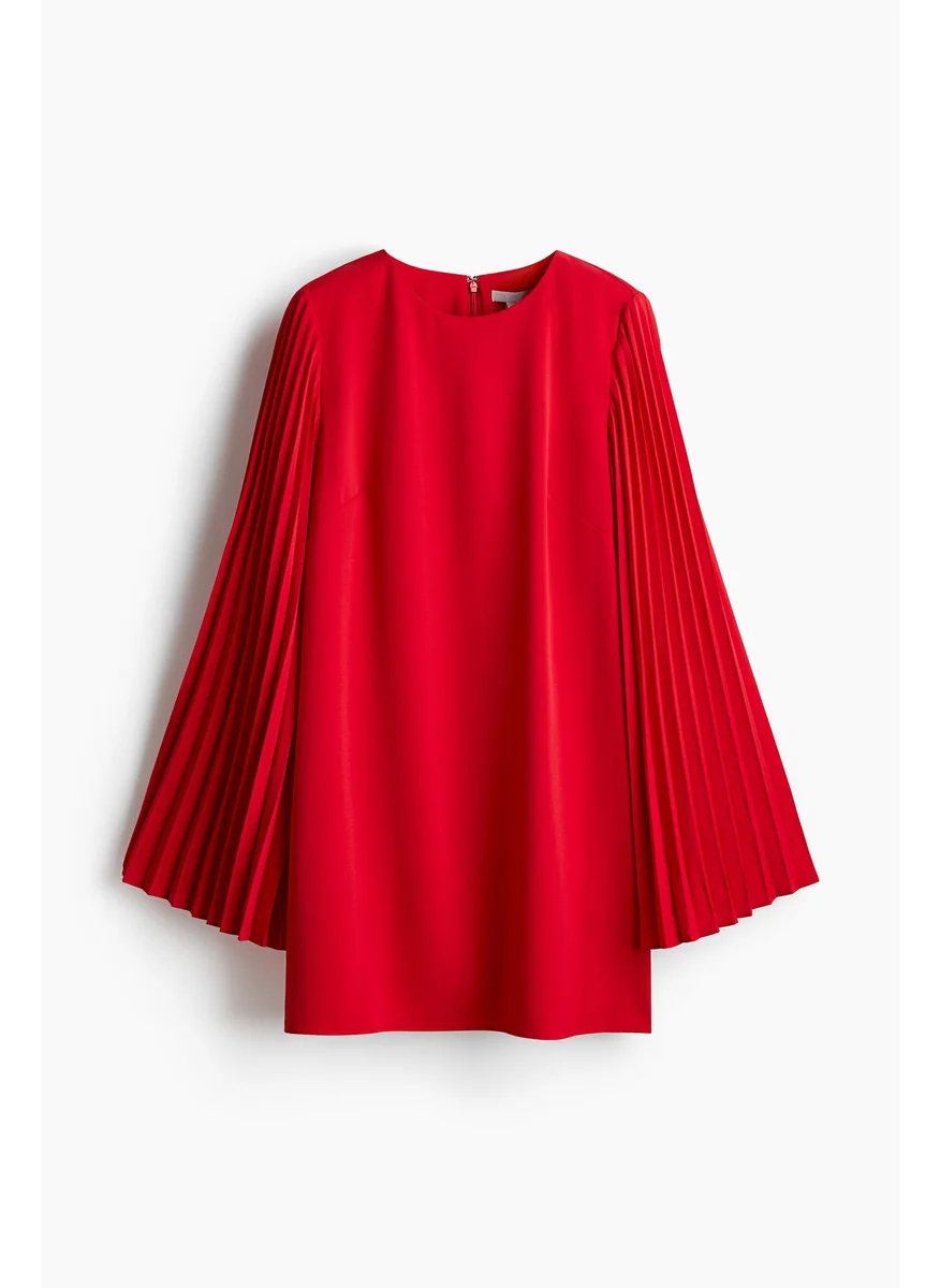 اتش اند ام Pleat-Sleeved Dress