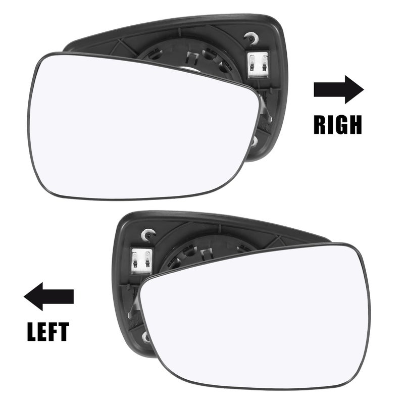 MACHSWON 1 Pair Rearview Left Right Side Heated Mirror Glass W/Backing Plate for Hyundai Elantra 2011-2017 Elantra GT 2013-2017 Elantra Coupe 2013-2014 Accent 2012-2017 - Image 2