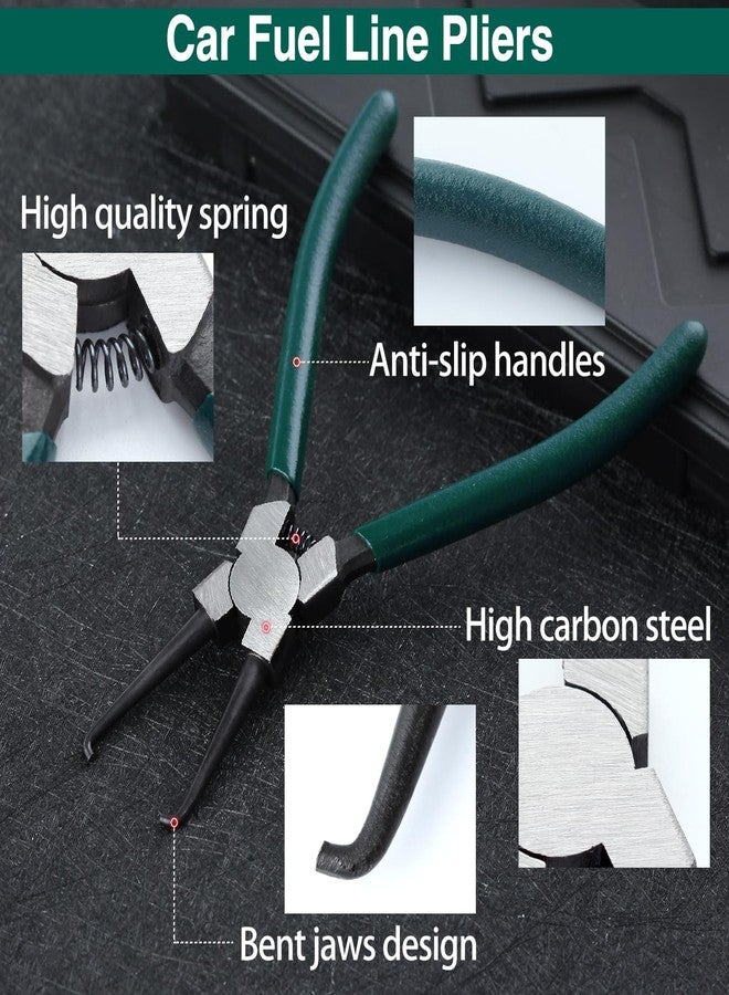 SPEEDWOX 7" Car Fuel Line Pliers Fuel Filter Line Pipe Hose Quick Release Pliers Remover Fuel Filter Calipers Fuel Line Removal Plier Pipe Plier for Petrol Clip Pipe Hose Release Disconnect - Image 3